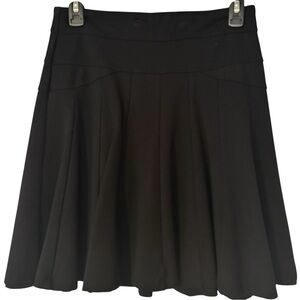 Philosophy Sz 4 Black Flare Knit Ponte Skirt NWOT